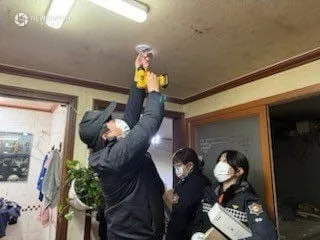 광명소방서, 저장강박 가구 화재예방 합동점검 실시