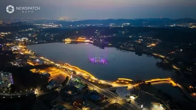 안성시, '노을과 음악분수의 향연' 칠곡호수공원 개장