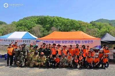 파주소방서, 경기 북부 최대 규모 산불 합동 훈련 실시
