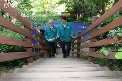 고양특례시, 도래울석탄공원 노후 산책로 정비 점검
