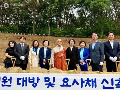 추미애 후보, 용주사 기공식 참석. . .경기도 변화 의지 피력하며 과거 검찰개혁 당시의 소회 밝혀