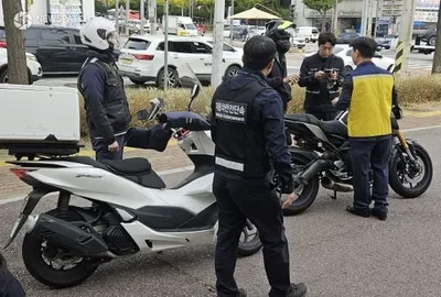 수원시 팔달구, 이륜차 소음 및 안전 합동점검 실시