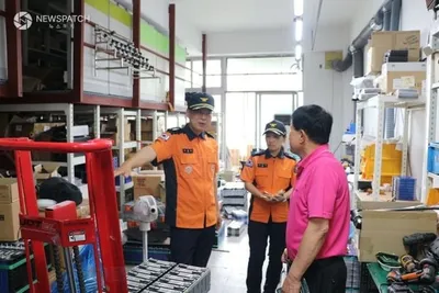 광명소방서, 배터리 공장 화재 예방 현장 점검
