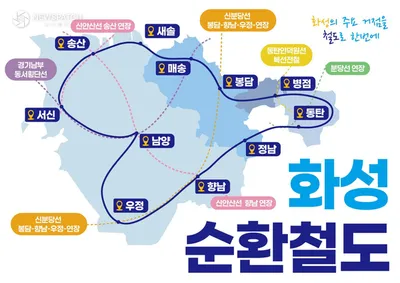 화성특례시, 순환철도 구축 타당성 조사 154만 인구 대비 광역교통망 확충…2025년 초 용역 돌입