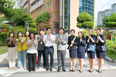 이상일 용인특례시장, 성복동 효자초 통학로 현장 점검