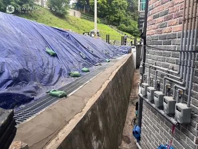 수원시 화성사업소, 철거 후 배수로 설치, 공공 우수관로 연결…침수 예방 위한 안전조치