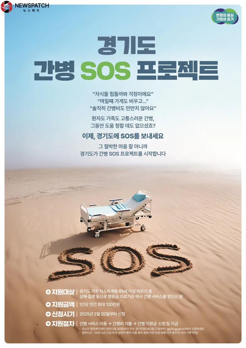 ▲경기도+간병+SOS+프로젝트/포스터 제공=경기도
