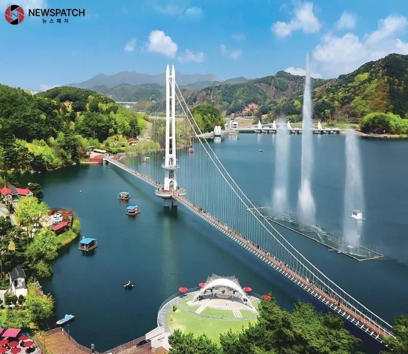 ▲예당관광지 전경/ 사진=에산군