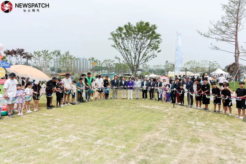 ▲제4수변공원 물놀이장 준공
