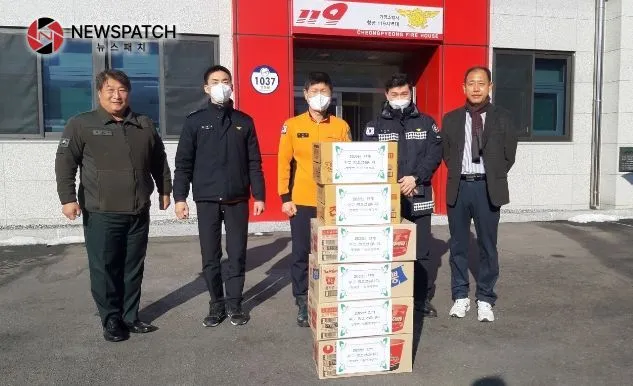 가평군 청평면 기관단체장 모임 경찰․소방대원 위문