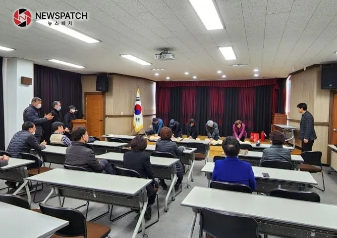 안성1동 방위협의회, 심폐소생술 등 안전교육 실시
